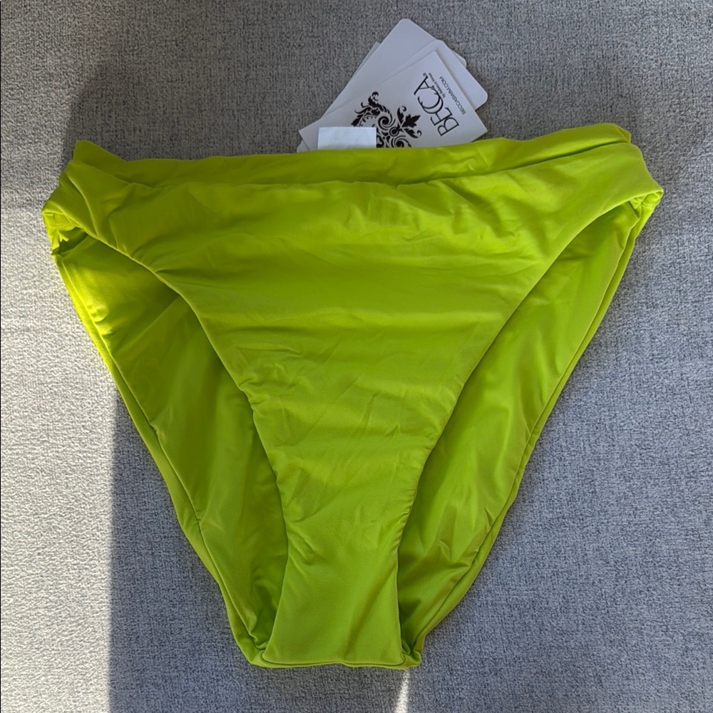 BECCA Green Bikini Bottom Swimwear
